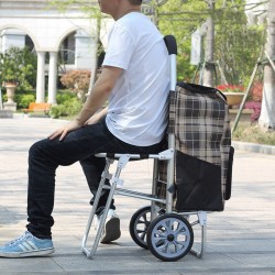 Wózek na zakupy SitGo z krzesełkiem