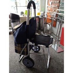 Wózek na zakupy SitGo z krzesełkiem